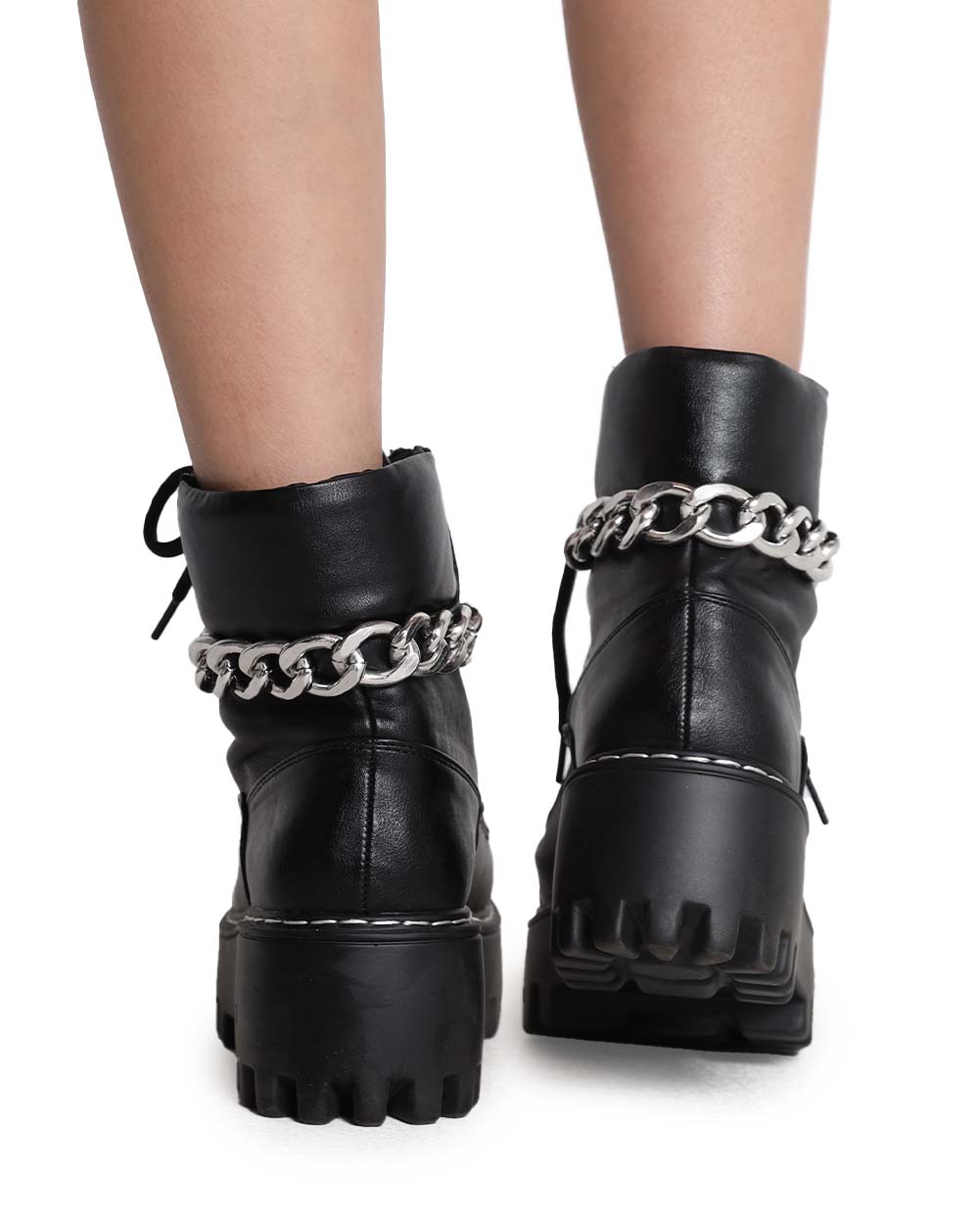 Desperate Measures Chain Platform Boots – iHeartRaves