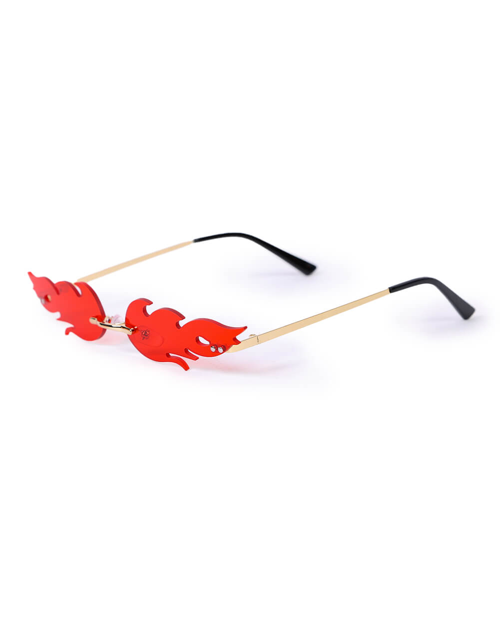 Fiery Queen Sunglasses-Red-Side