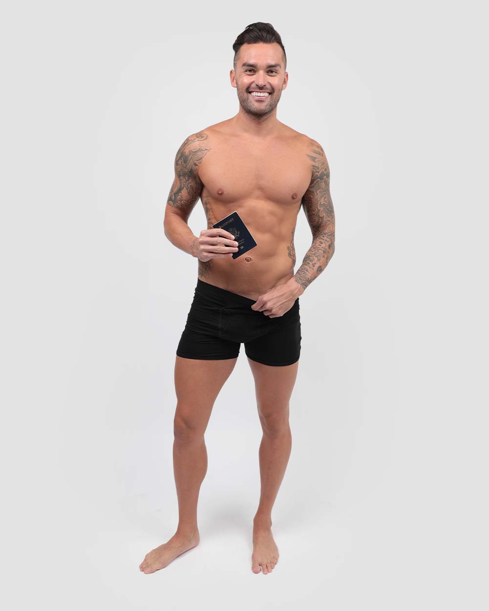 Hidden Pocket Men's Boxer Briefs-Men