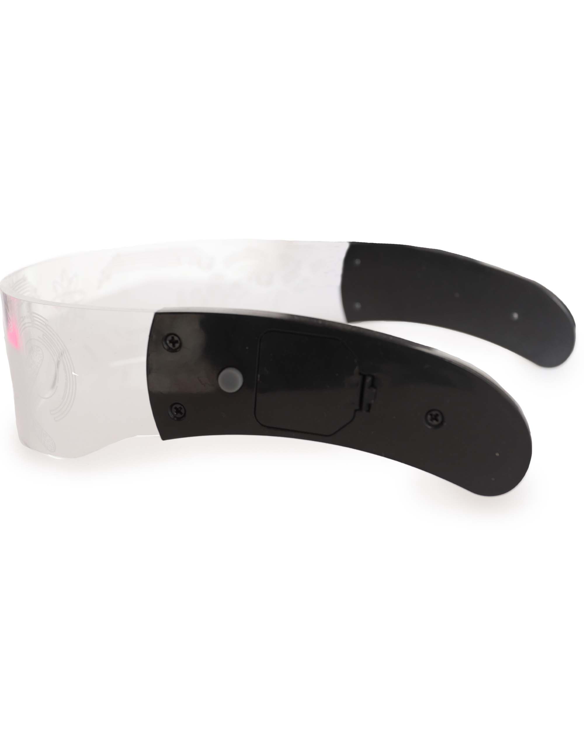 Special Agent LED Glasses-Clear-Side