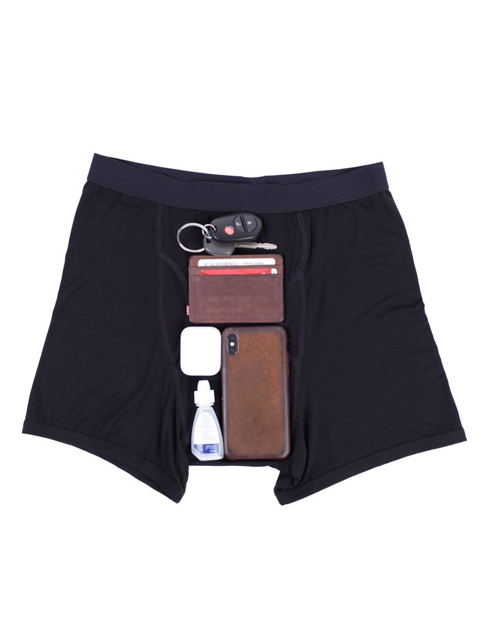 Frontwalk Mens Pocket Underwear with Secret Front Stash Pocket